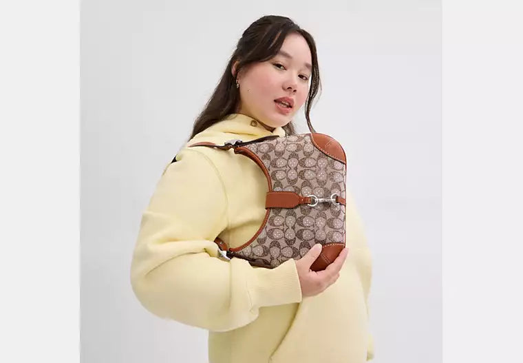 Sac hobo Hamptons en jacquard exclusif à cristaux